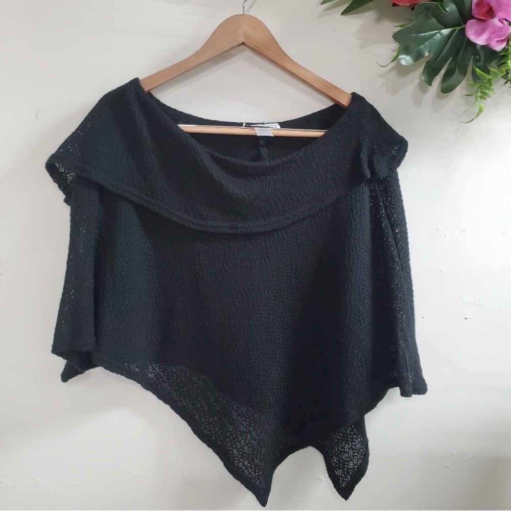 Carolyn Strauss black poncho